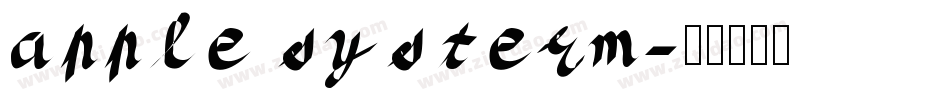 apple systerm字体转换